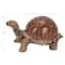 Brown Polystone Coastal Sculpture, Turtle 6" x 11" x 6"